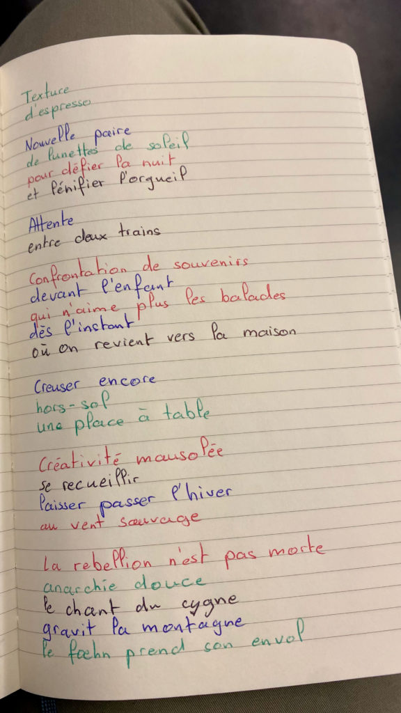 cahier de texture